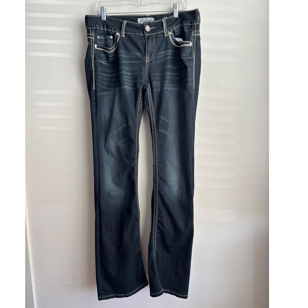 Daytrip Blue Y2K Bootcut Jeans Women 30XL